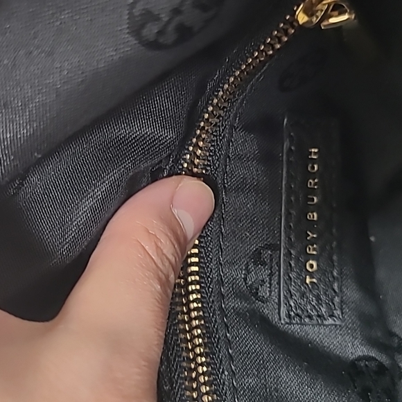 Tory Burch Plaque Meyer Pebbled Leather Convertible Satchel Bag - Picture 12 of 12